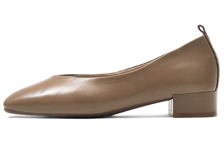 CAMEIDO Sheepskin Casual Shoes Women's Mocha