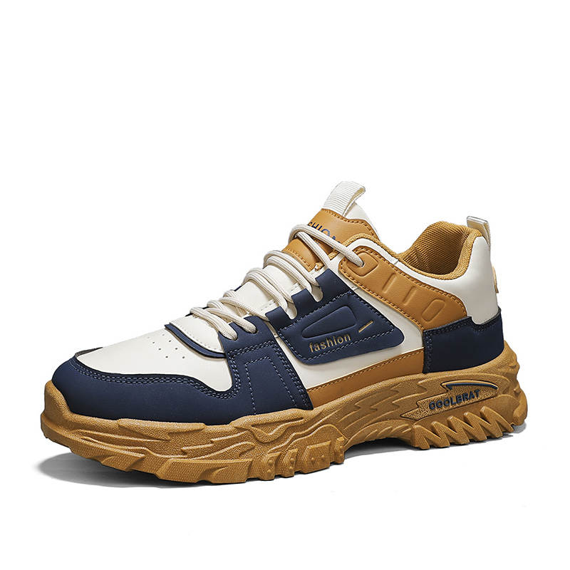 SHOUBA Leather Cushioning Abrasion Resistant Lightweight Cushioning Abrasion Resistant Lightweight Low top Casual Shoes