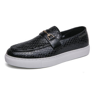YIMINU Men's Casual Shoes Men's Low Top Black