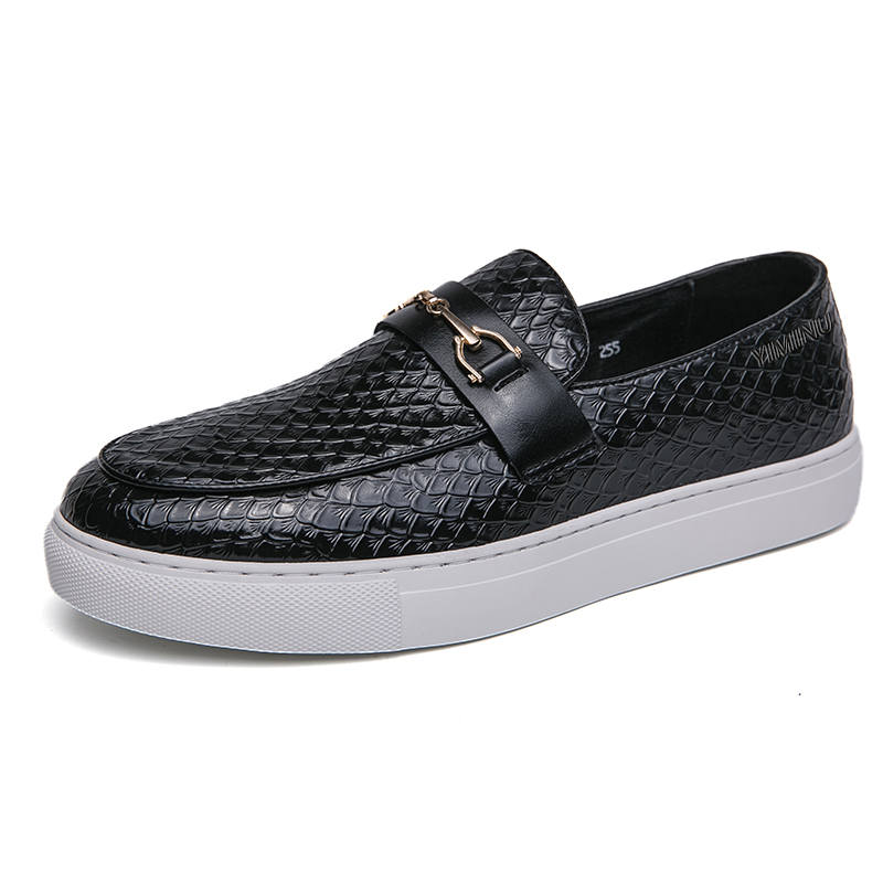 YIMINU Men's Casual Shoes Men's Low Top Black