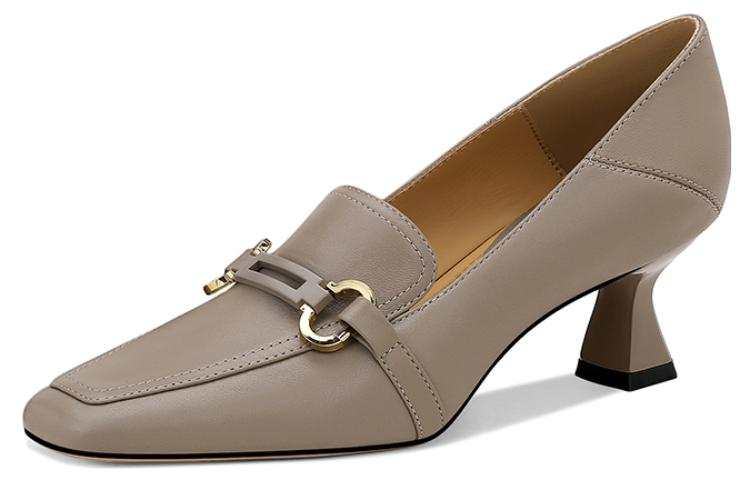 JESSICA SOPHIA Sheepskin Spool Heel High Heels 5.5cm Women's