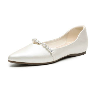HUANAI Mary Jane Shoes Women's Beige/Champagne Gold