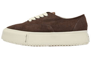 GOOD BAI Leather Low top Platform Shoes Unisex Coffee