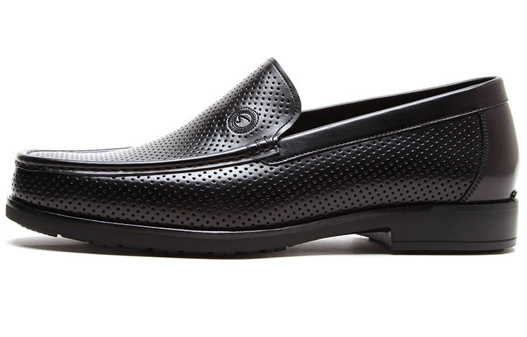 Satchi Satchi Casual Leather Shoes Men's Low Top Black