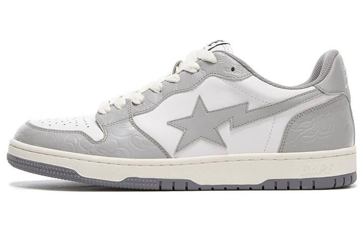 A BATHING APE A BATHING APE Court Sta Low 'White Gray'
