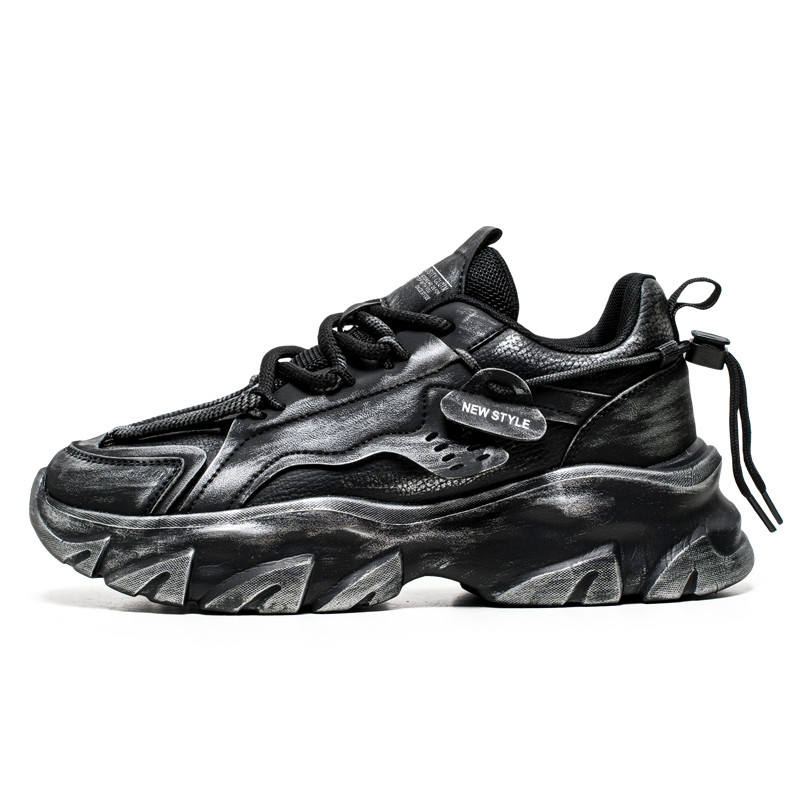 GONGNIUMEILI Pu Low top Chunky Sneakers Men's