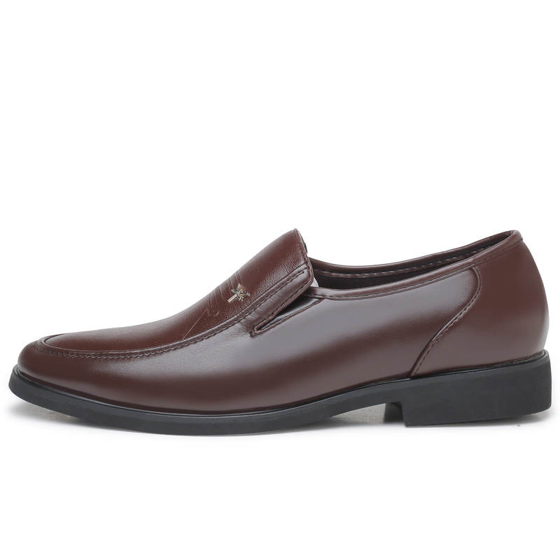CAOZE Men's Casual Shoes Men's Low Top Black Brown