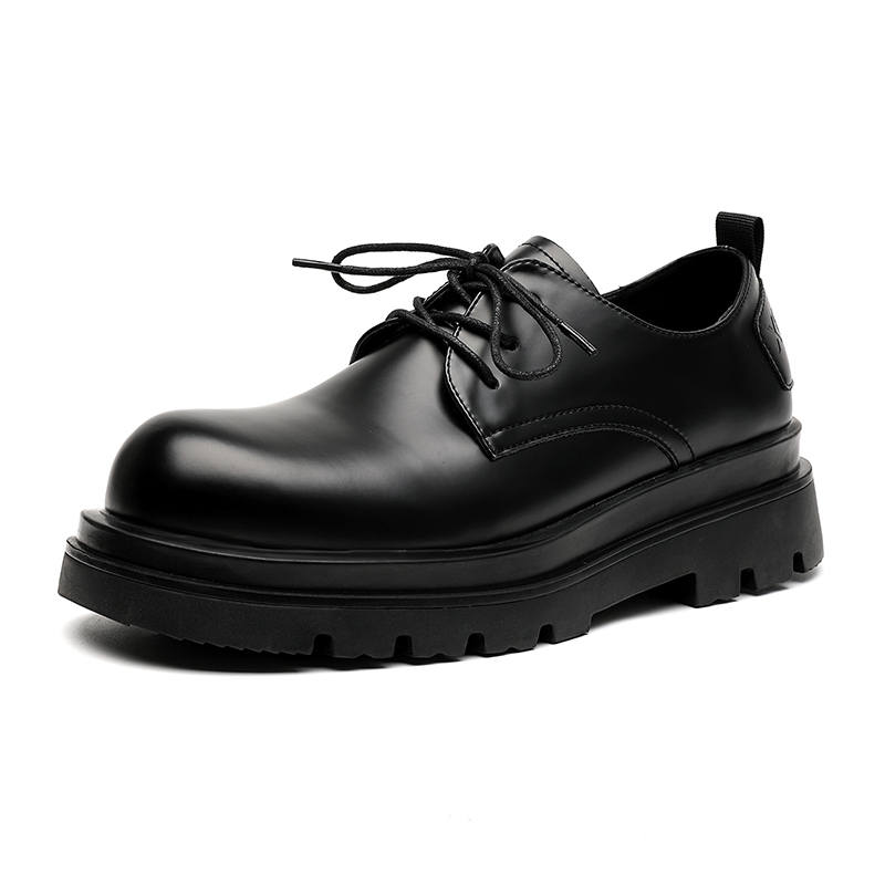 KAQIAODI Microfiber Leather Dress Shoes Men's Black