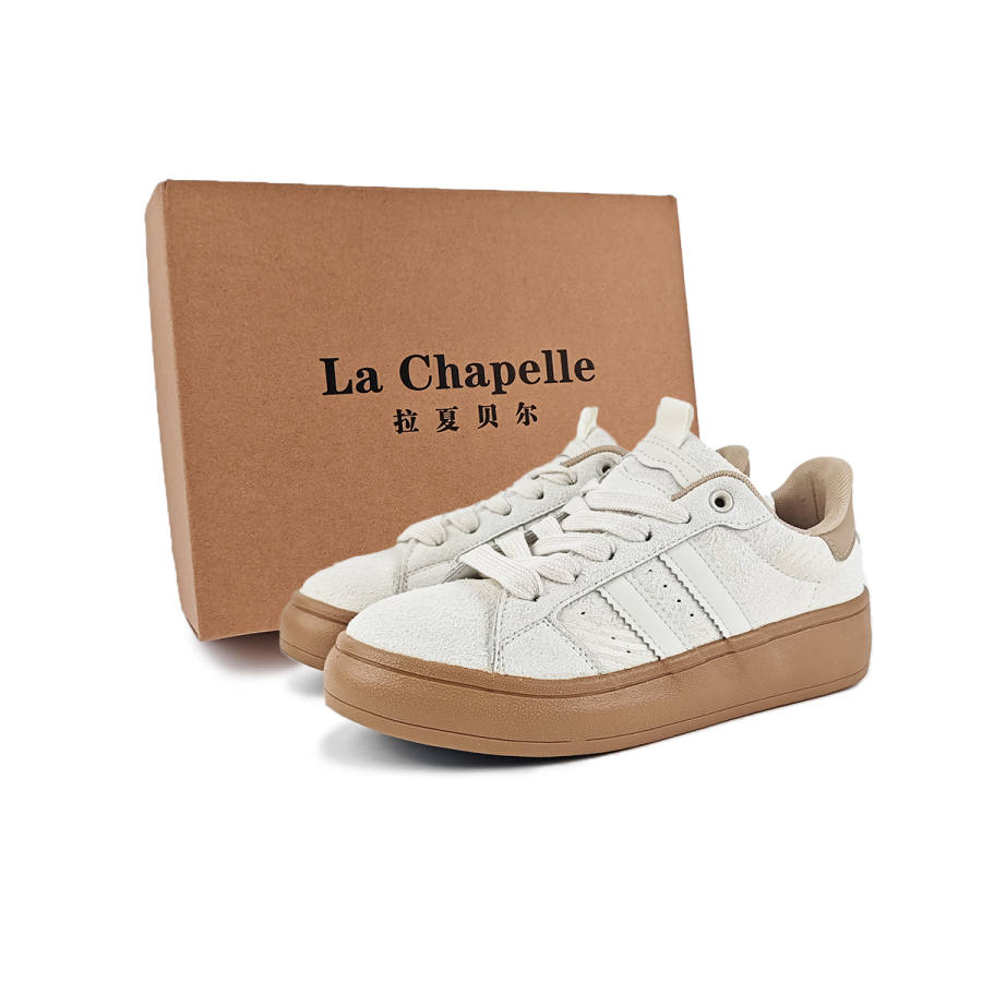 La Chapelle Skateboard Shoes Women's Low Top Apricot