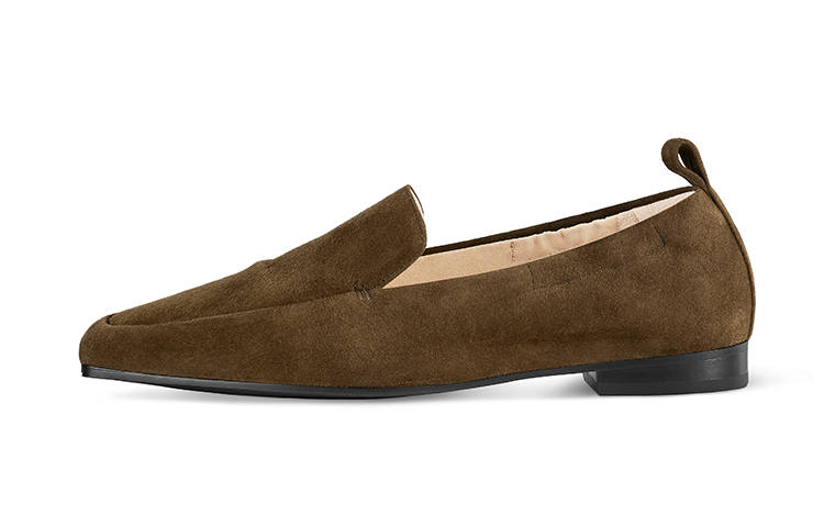 7or9 Coffee Croissant Gommino Loafers Women's Coffee
