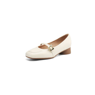 DAPHNE Mary Jane Shoes Women's Beige