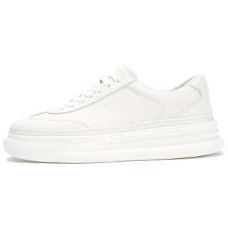 HERBEL Cow Leather Breathable Low top Skateboard Shoes Men's White