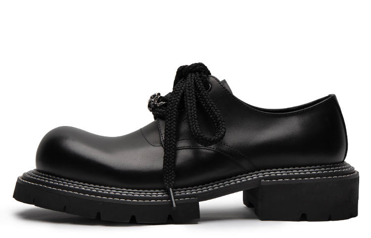 Viplander Top Grain Cow Leather Casual Shoes Men's Black