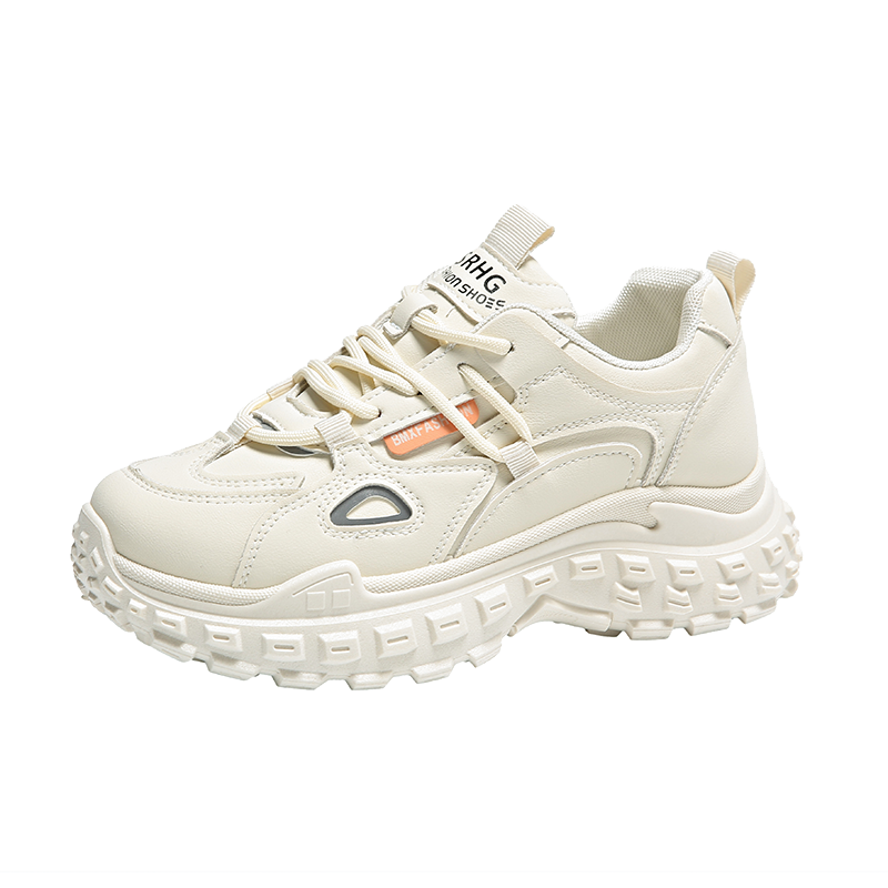 GONGNIUMEILI Pu Low top Chunky Sneakers Women's