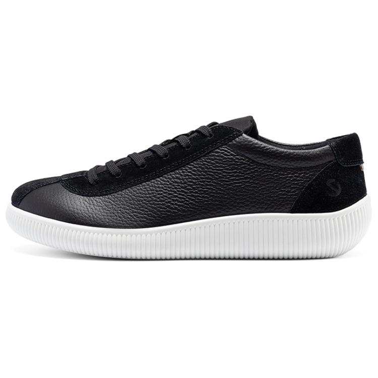 Ecco Ecco Cow Leather Low top Casual Shoes Men's Black