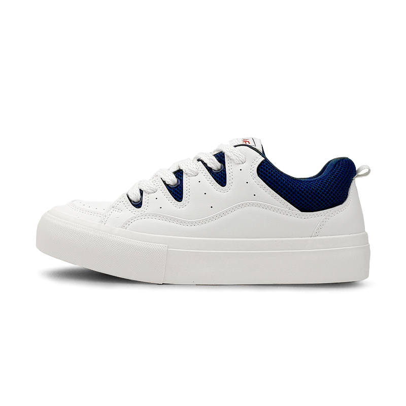 VASIBAEN Cushioning Low top Skateboard Shoes Men's Beige Blue