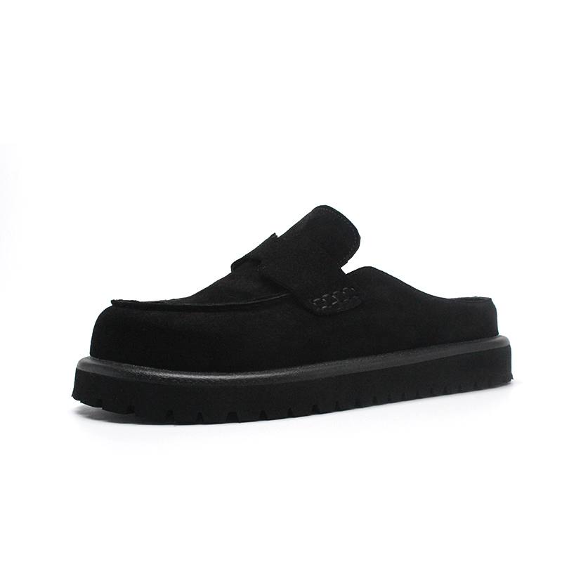 CHAOSHU Rubber Sole Slip Resistant Abrasion Resistant Closed Toe Slippers Men's