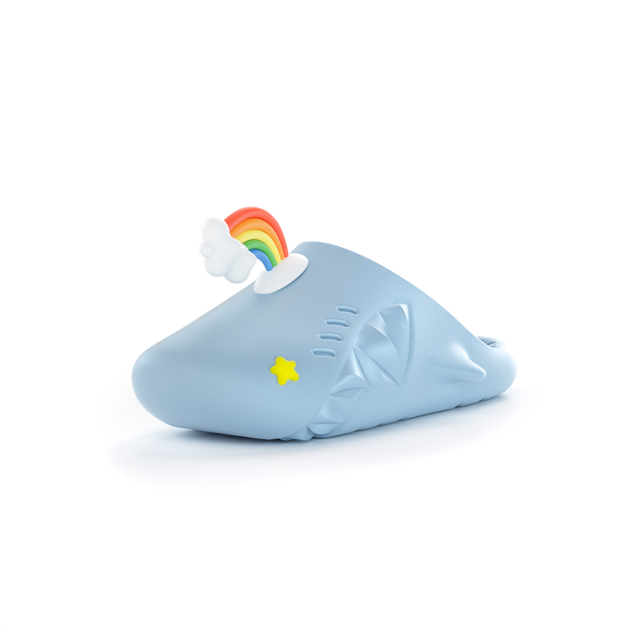 HelloSlippers Shark Müller Sharkicks Mule Rainbow Starry Eye, Closed Toe Slippers Unisex