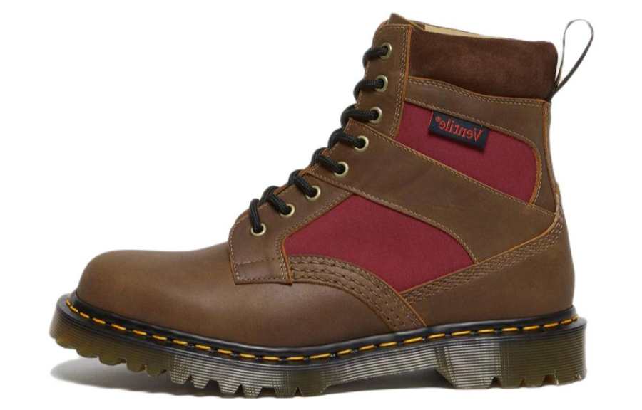 Dr.Martens Dr. Martens Dr.Martens 1460 Made In England Padded Panel Lace Up Boots 'Brown Dockyard Oxblood'