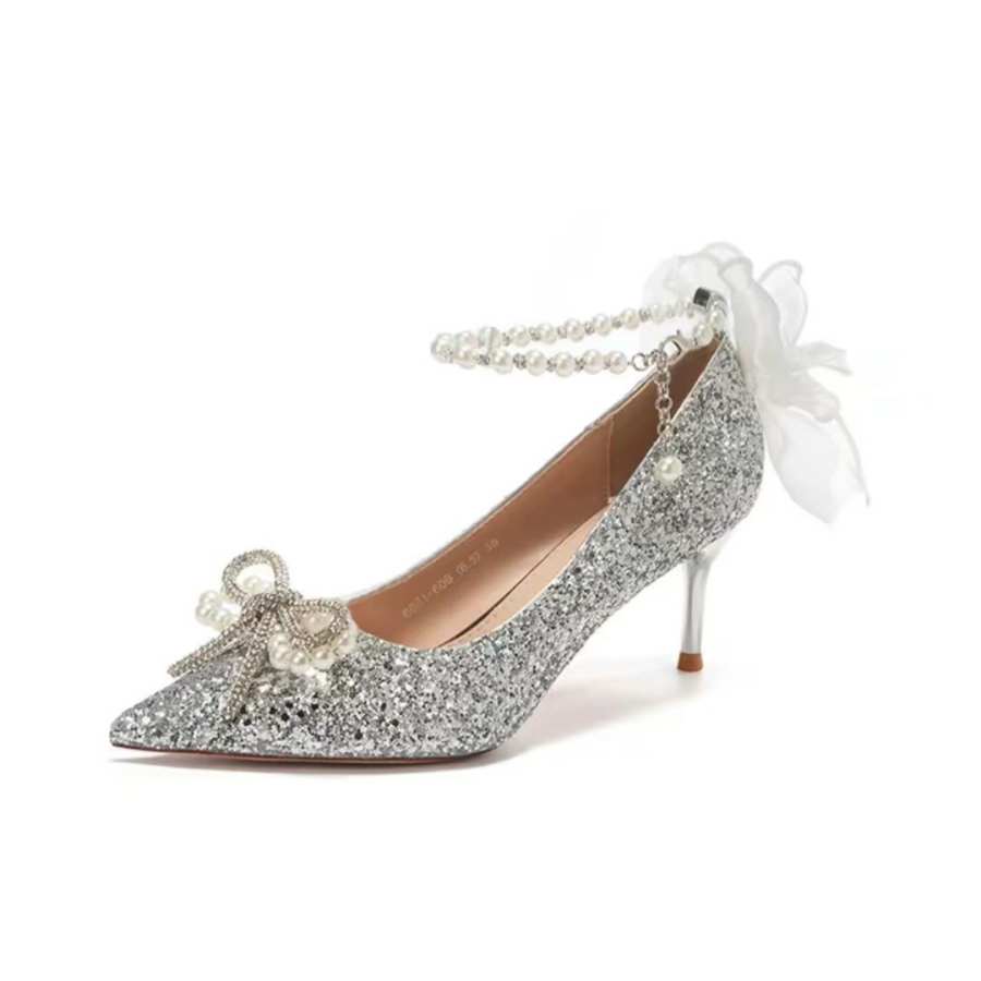 QITUMAUL Slim Heel High Heels Women's