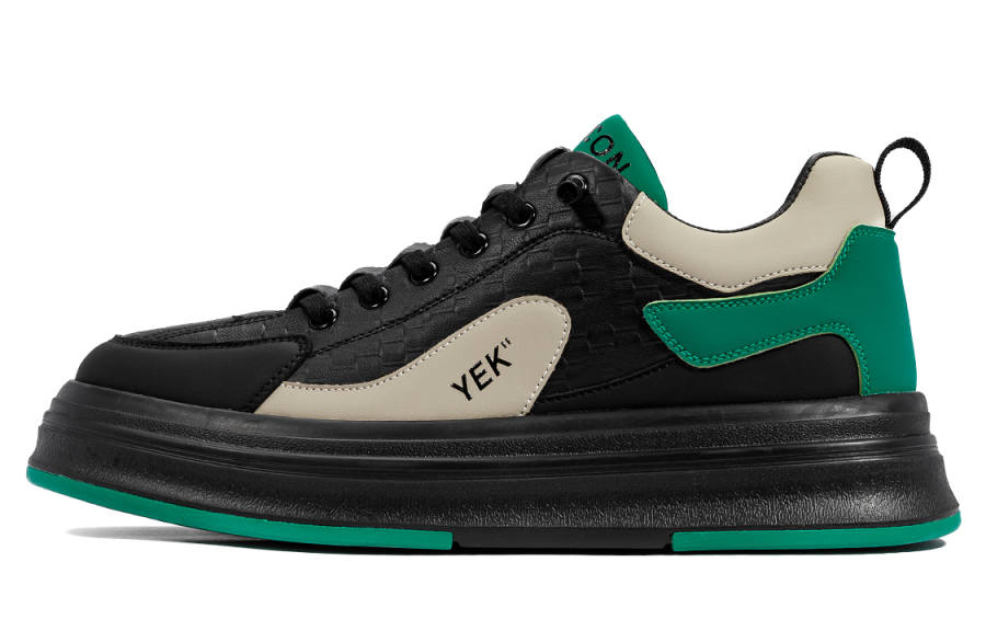 YEARCON Synthetic Leather Low top Skateboard Shoes Men's