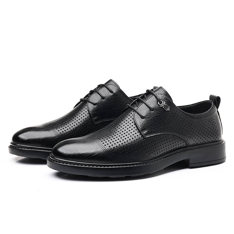 POPULAR ROUSE PR Microfiber Leather Dress Shoes Men's Black