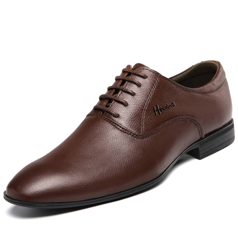 HAOXING Dress Shoes Men's Brown