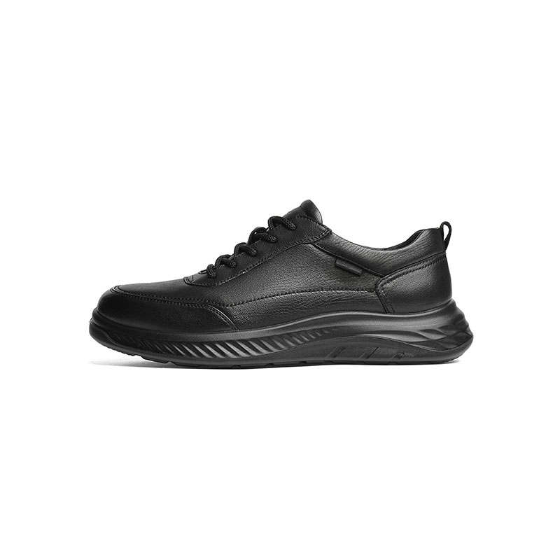 RED DRAGONFLY Abrasion Resistant Height Increasing Low top Casual Shoes Men's Black