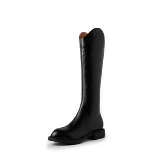 PWPJ Cow Split Leather Knee high Boots Women's