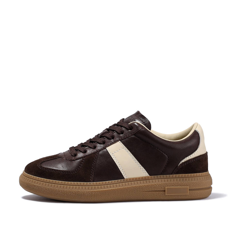 BELLALILY Top Grain Cow Leather Low top Skateboard Shoes Women's