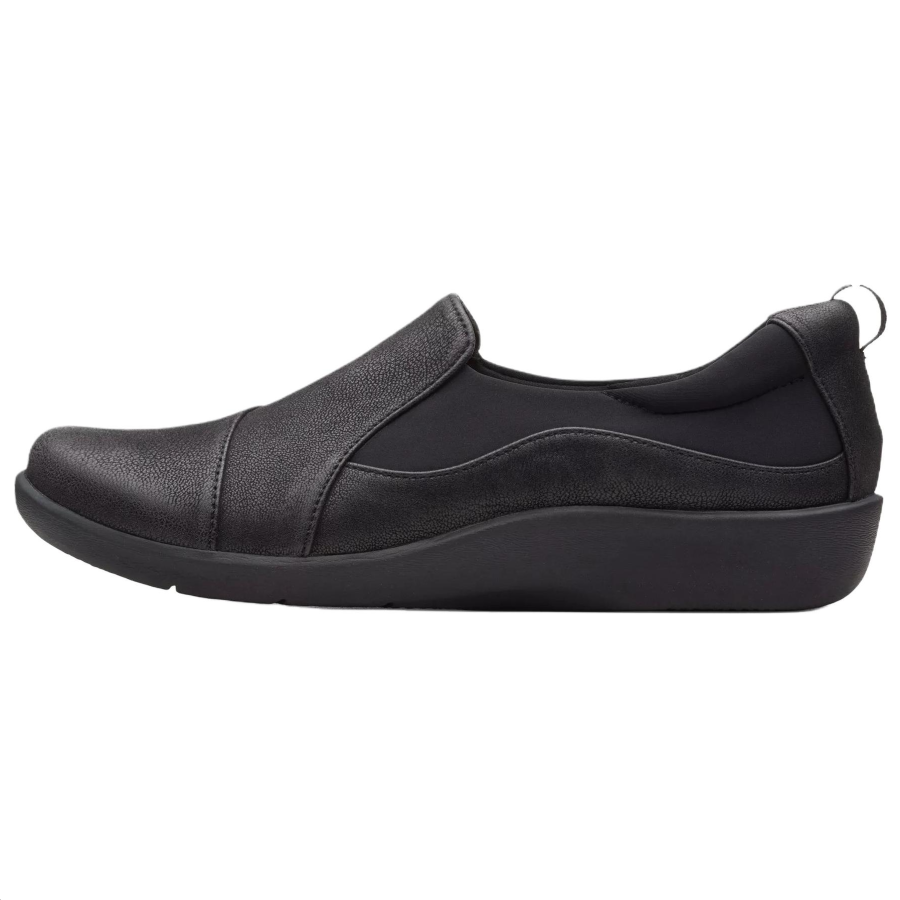 Clarks Sillian Paz Nubuck Casual Shoes Women's Black