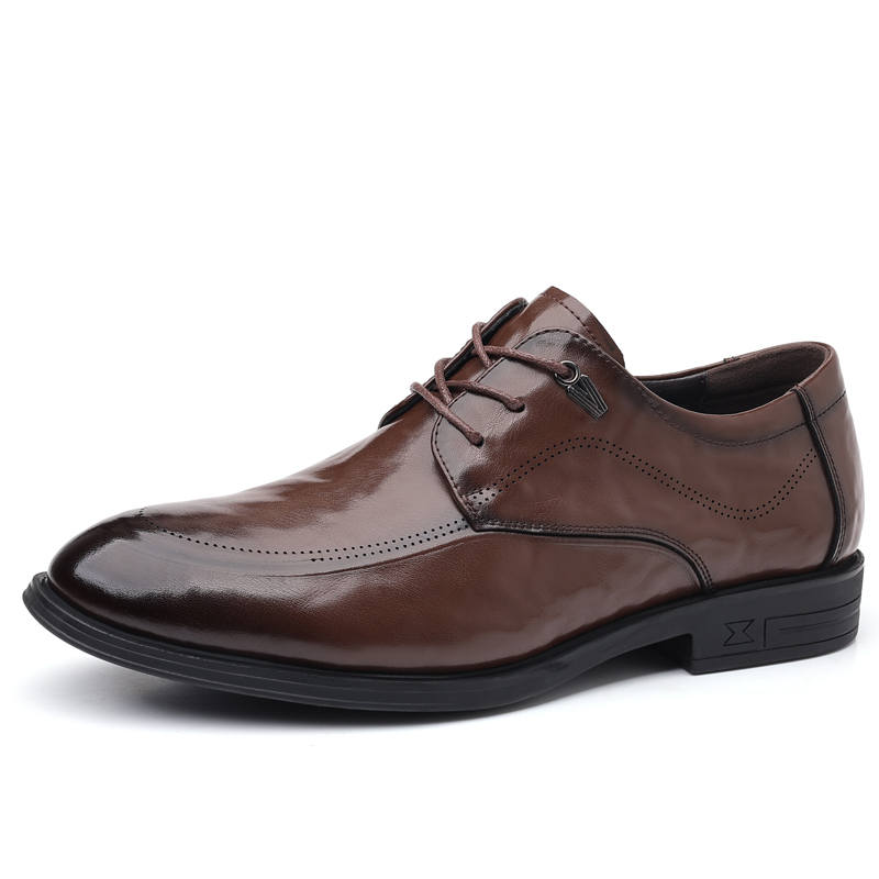 YILICHUANZHANG Cow Split Leather Dress Shoes Men's
