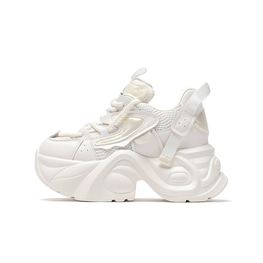 CARDANRO Low top Fashion Petite Outfit Platform Height Increasing 10 Cm Chunky Sneakers Women's
