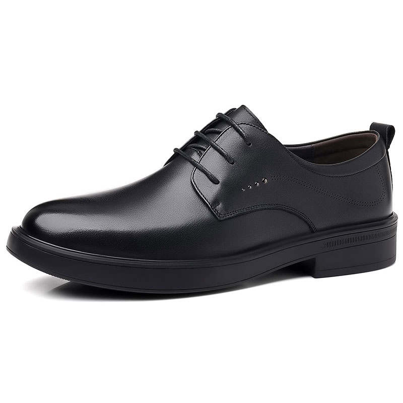 KAQIAODI Cow Leather Dress Shoes Men's Black