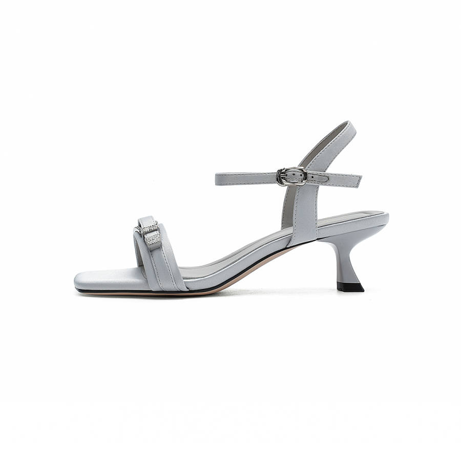 HARSON HARSON Fabric One Strap Sandals 6CM Women's