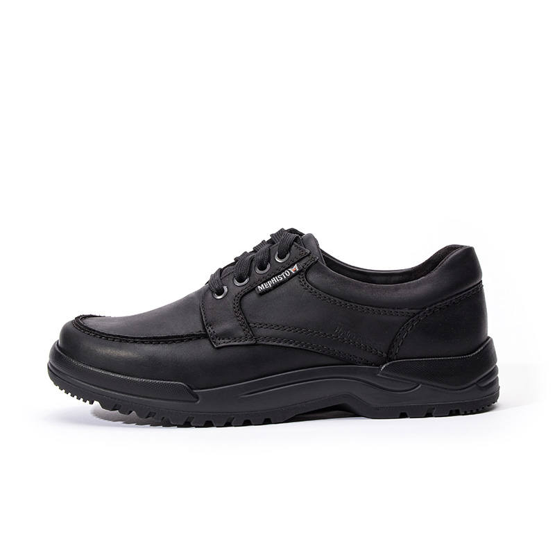 MEPHISTO Top Grain Cow Leather Waterproof Low top Casual Shoes 4cm Men's