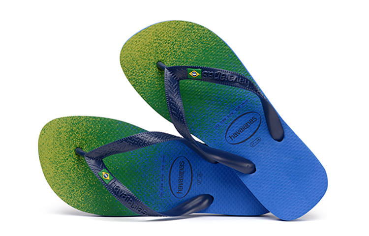 Havaianas Quick Dry Flip Flops Unisex Blue