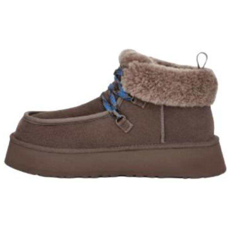 UGG UGG Thermal Versatile Commute Trendy Fleece Lined Short Snow Boots Women's Thunder Cloud