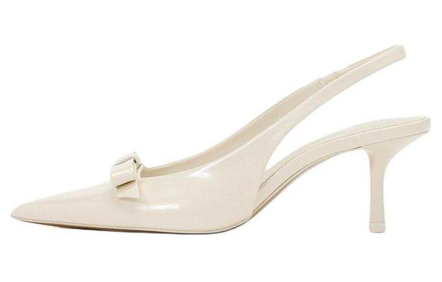 ZARA Pu Slim Heel High Heels 6CM Women's