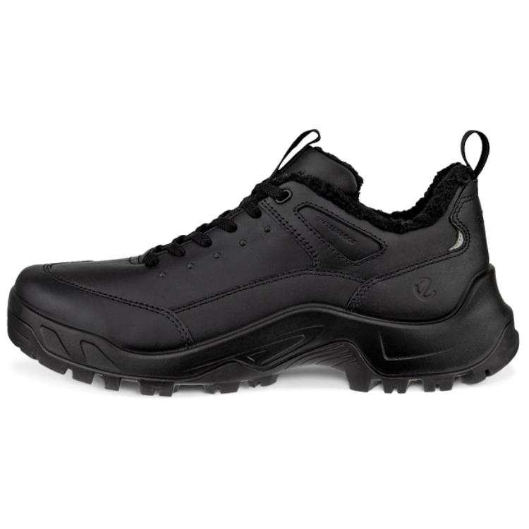 Ecco Top Grain Cow Leather Slip Resistant, Abrasion Resistant, Breathable, Support Low top Casual Shoes Men's Black