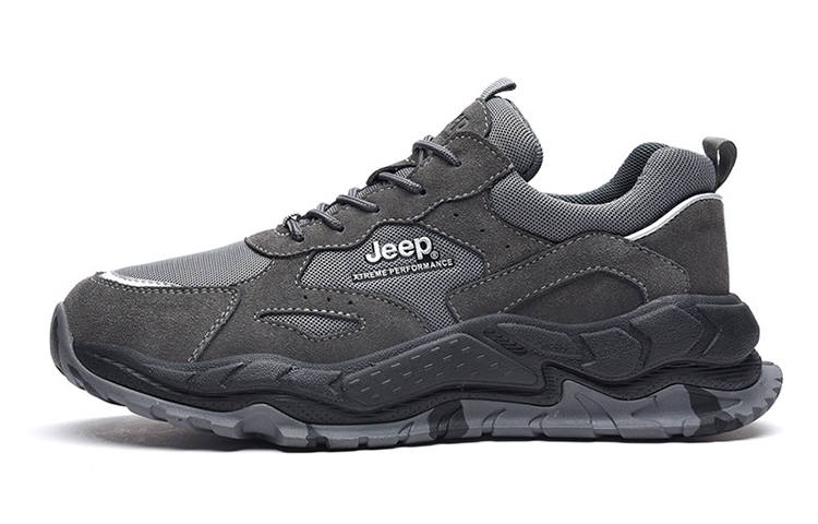 Jeep Low top Casual Shoes Men's Gray Black