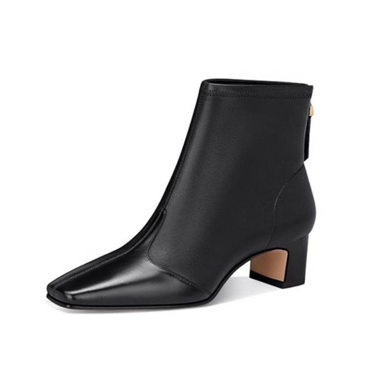 JESSICA SOPHIA Sheepskin Ankle Boots 4cm Women's
