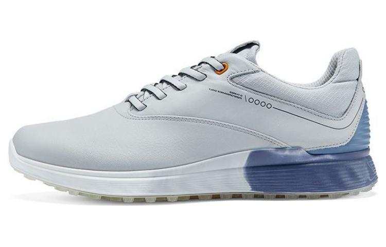 Ecco Golf S3 Cow Leather Comfortable And Breathable Low top Sports Casual Shoes Men's Concrete Gray
