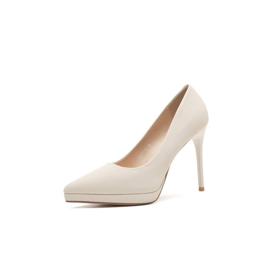ZUOMILUO High Heels Women's Ecru
