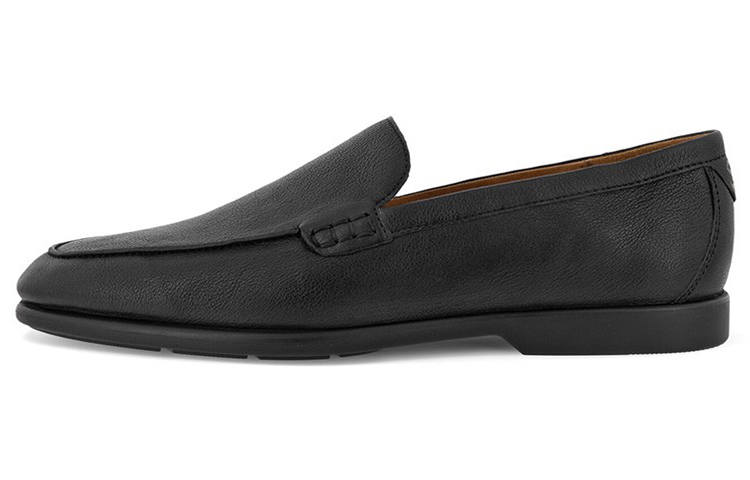 Ecco Citytray Compatible Journey Collection Top Grain Cow Leather Loafers Men's Black