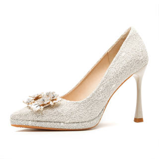 MABEL&CO Slim Heel High Heels Women's Champagne