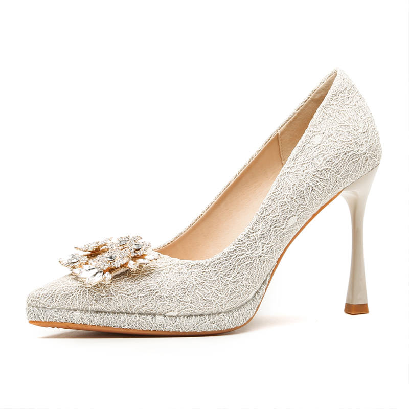 MABEL&CO Slim Heel High Heels Women's Champagne