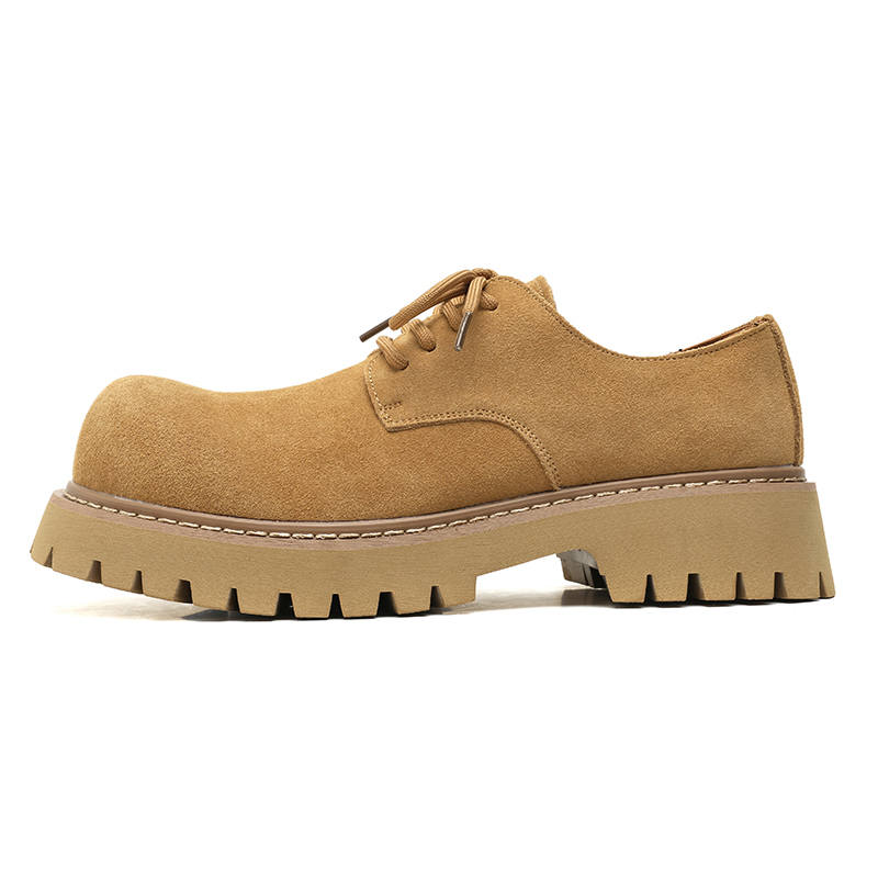 PINYI Microfiber Leather Casual Shoes Men's Yellow