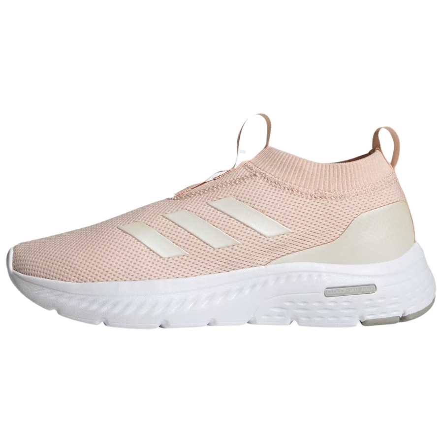 Adidas Adidas Cloudfoam Slip Resistant, Abrasion Resistant, Breathable Low top Casual Shoes Women's Light Pink
