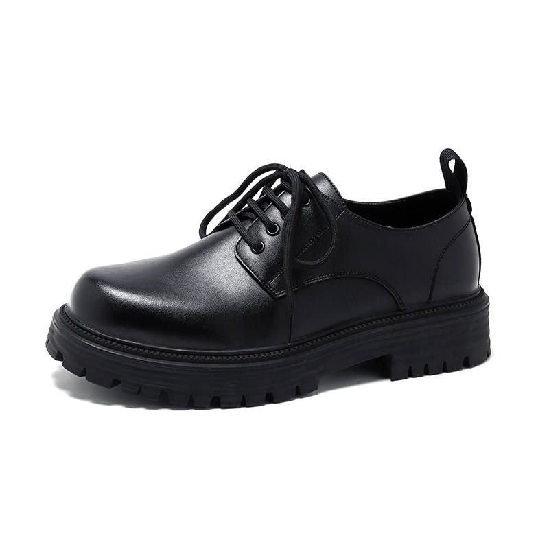 LUOMENG Men's Casual Shoes Men's Low Top Black/Brown